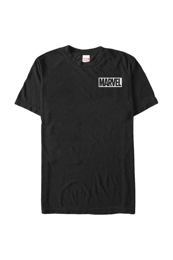 Men's Marvel Mini Logo  Graphic Tee Black Medium