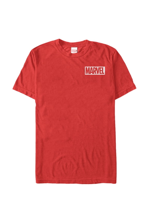 Men's Marvel Mini Logo Graphic Tee Red Medium