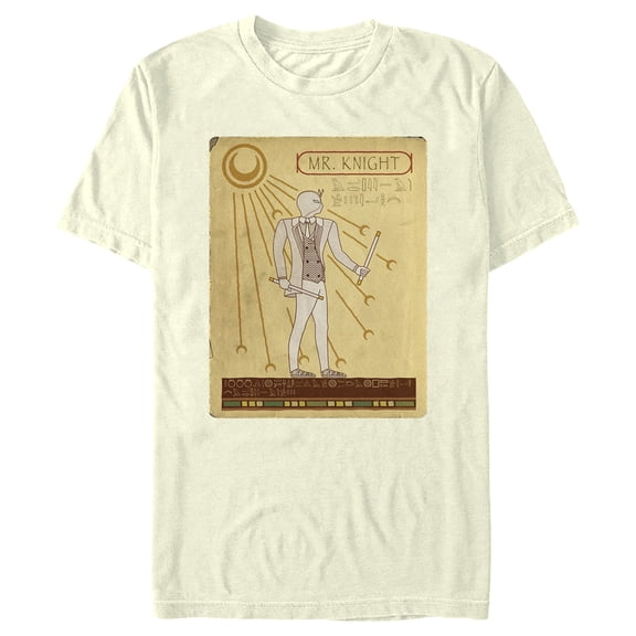 Men's Marvel: Moon Knight Ancient Egyptian Mr. Knight Portrait Graphic Tee Beige Large
