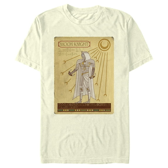 Men's Marvel: Moon Knight Ancient Egyptian Portrait Graphic Tee Beige Medium