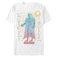thumbnail image 1 of Men's Marvel: Moon Knight Colorful Egyptian Portrait  Graphic Tee White Medium, 1 of 5