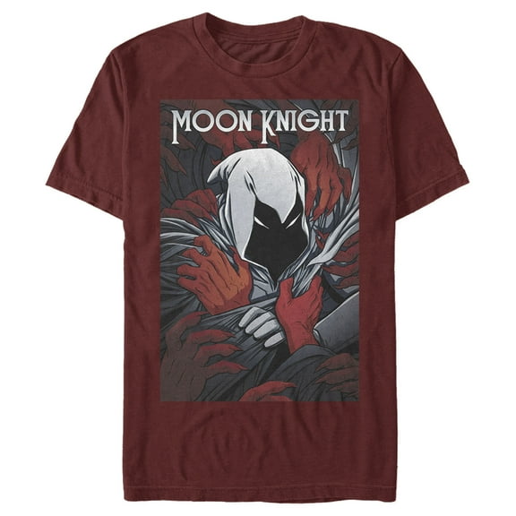 Men's Marvel Moon Knight Embrace the Chaos Graphic Tee Cardinal Medium