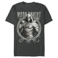 thumbnail image 1 of Men's Marvel: Moon Knight Hieroglyph Frame Evil Beware  Graphic Tee Charcoal Medium, 1 of 5