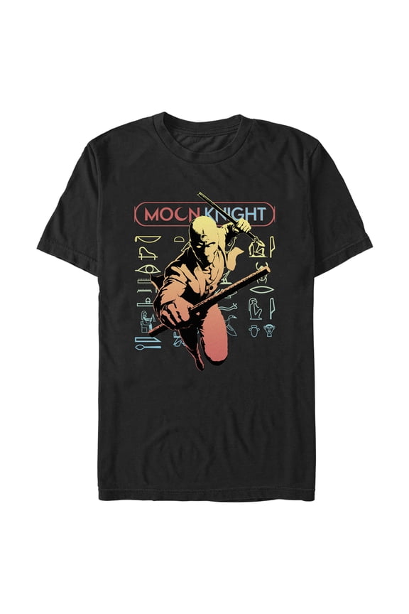 Men's Marvel: Moon Knight Neon Mr. Knight Graphic Tee Black Large