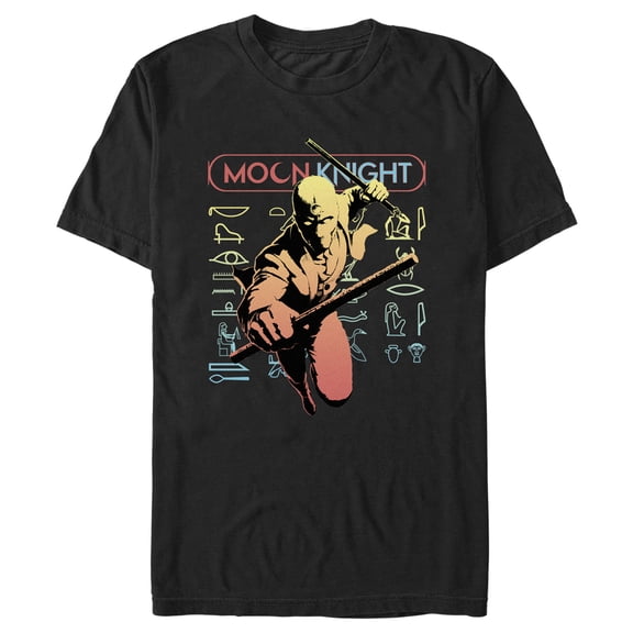 Men's Marvel: Moon Knight Neon Mr. Knight Graphic Tee Black Medium