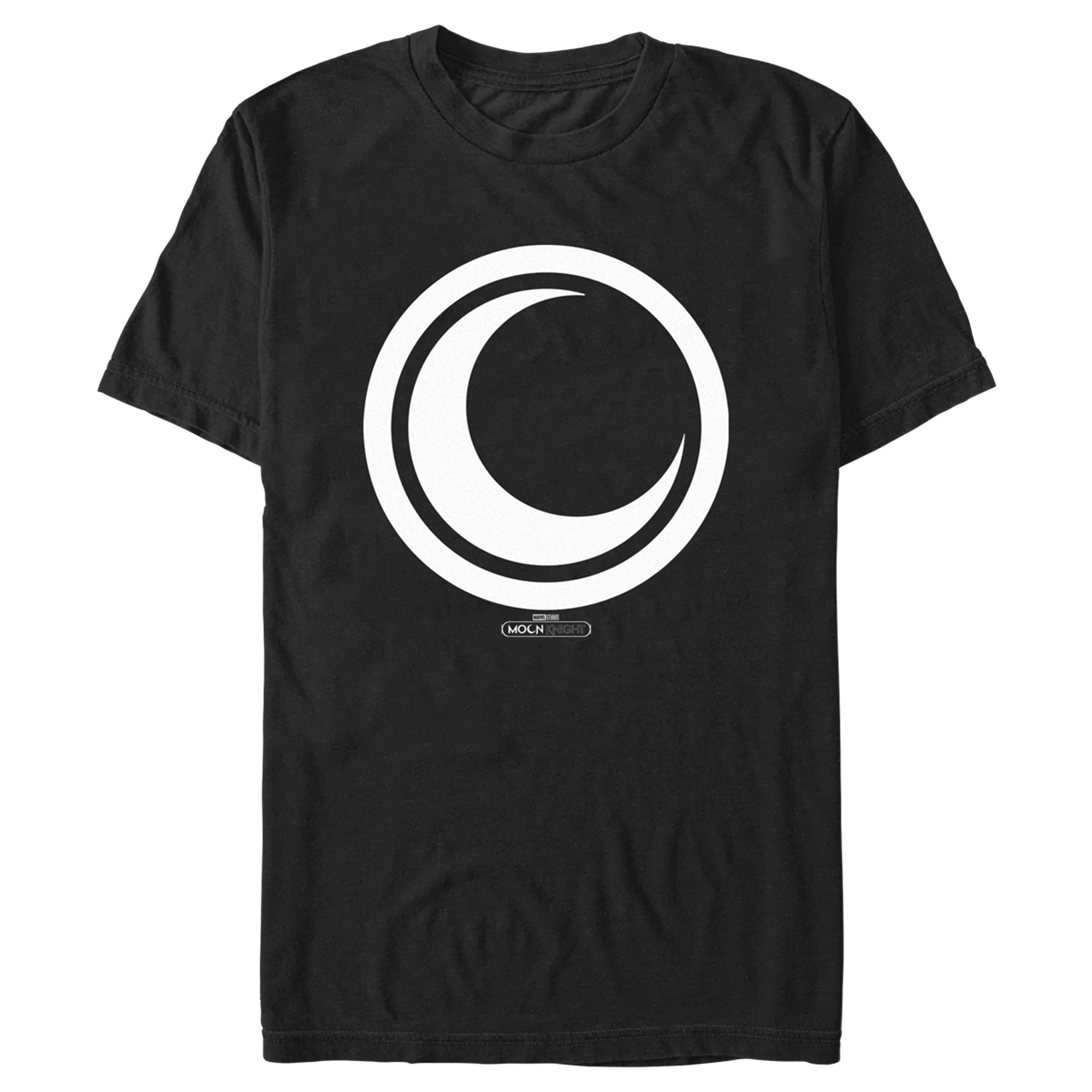 Men's Marvel: Moon Knight White Crescent Moon Logo Graphic Tee