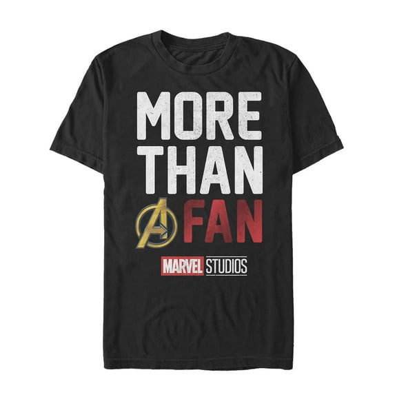 Men's Marvel More Than a Fan  Graphic Tee Black 5X Large