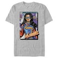 thumbnail image 1 of Men's Marvel: Ms. Marvel Comic Cover Kamala Graphic Tee Athletic Heather Medium, 1 of 5
