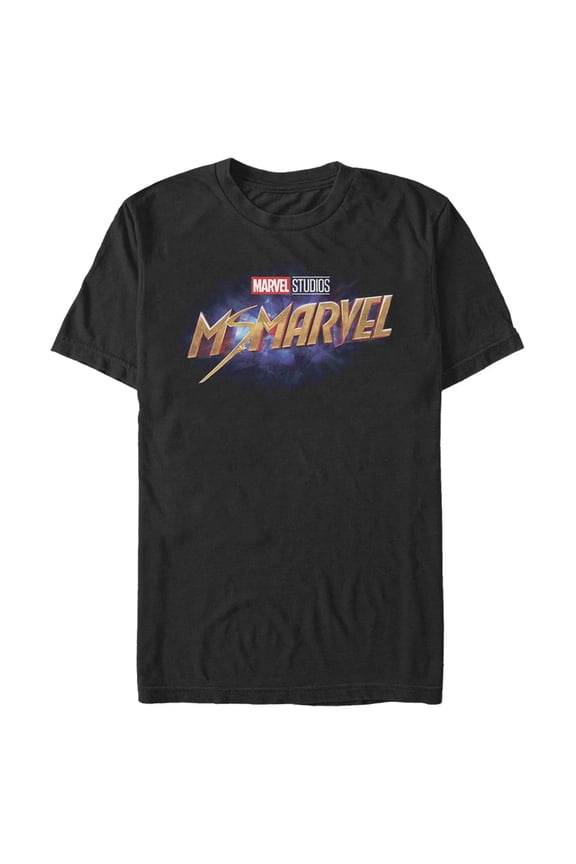 Men's Marvel Ms. Marvel Logo Graphic Tee Black X Large