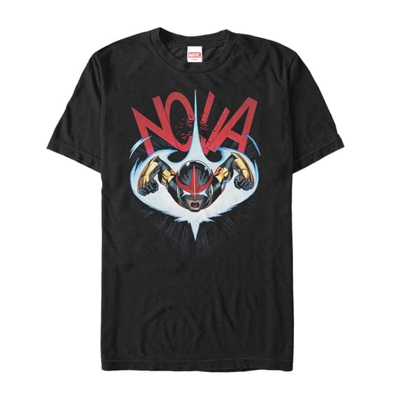 Men's Marvel Nova Flight  Graphic Tee Black 3X Large