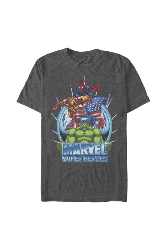 Men's Marvel Patriotic Heroes Graphic T-Shirt