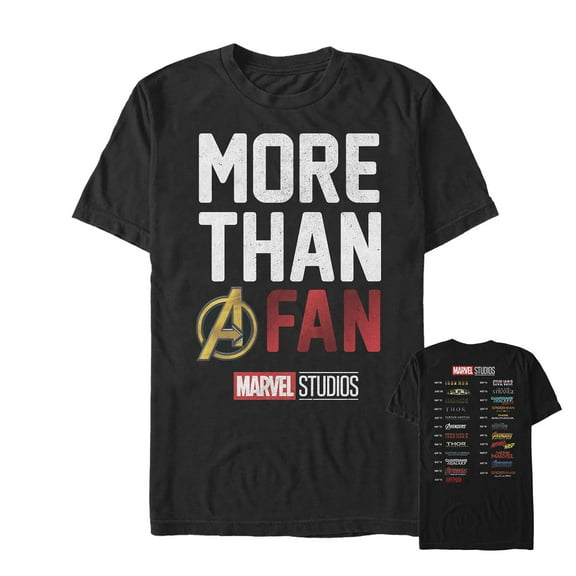 Men's Marvel Proud to Be a Fan  Graphic Tee Black 5X Large