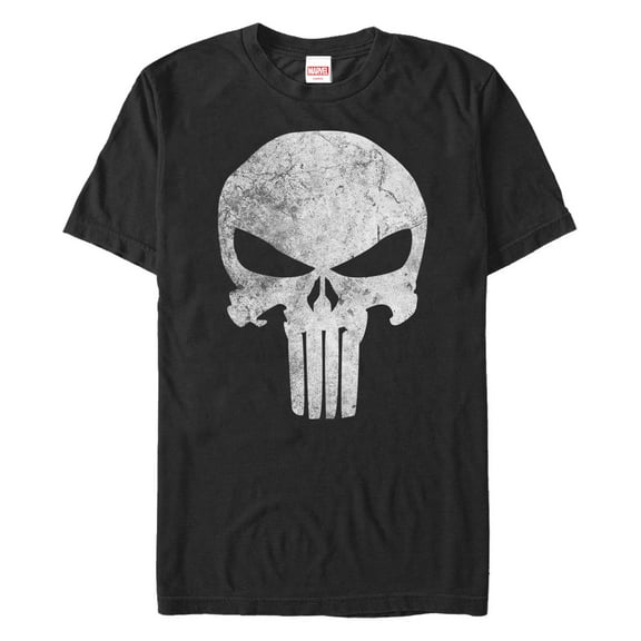 Men's Marvel Punisher Distressed Skull Logo  Graphic T-Shirt