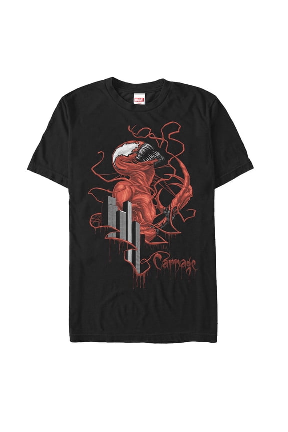 Men's Marvel Rise of Carnage  Graphic Tee Black Large