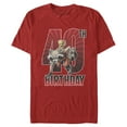 thumbnail image 1 of Men's Marvel Rocket and Baby Groot 40th Birthday Graphic Tee Red Medium, 1 of 4