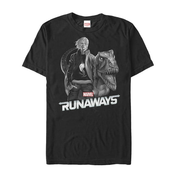 Men's Marvel Runaways Chase & Old Lace Graphic Tee Black X Large