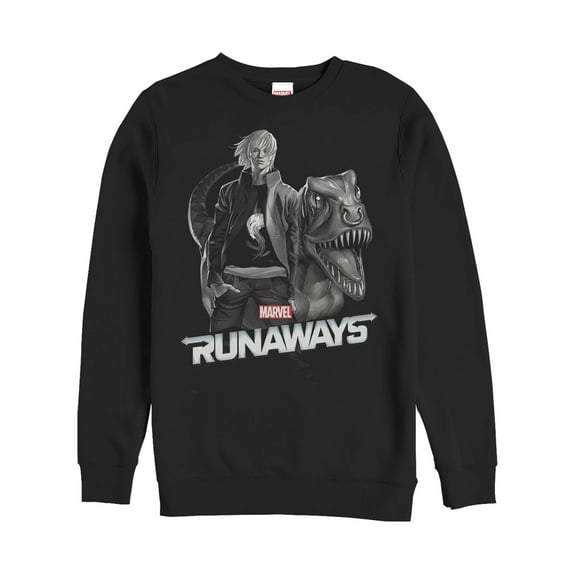 Men's Marvel Runaways Chase & Old Lace Sweatshirt Black 3X Large