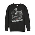 thumbnail image 1 of Men's Marvel Runaways Chase & Old Lace  Sweatshirt Black Medium, 1 of 3