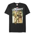 thumbnail image 1 of Men's Marvel Runaways Watercolor Poster  Graphic Tee Black 2X Large, 1 of 4