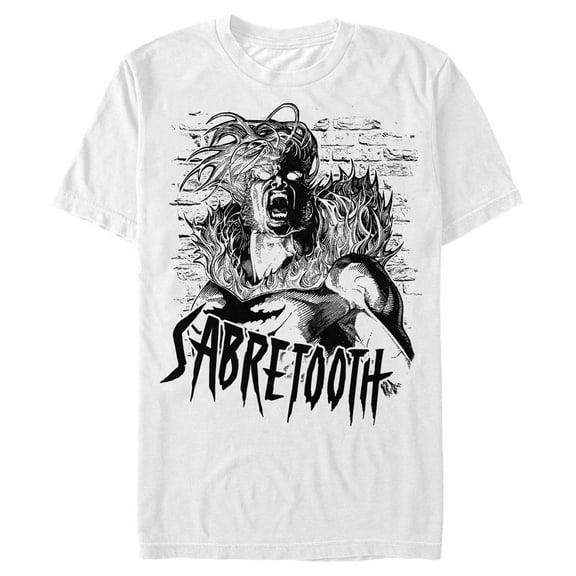 Men's Marvel Sabretooth Sketch  Graphic T-Shirt