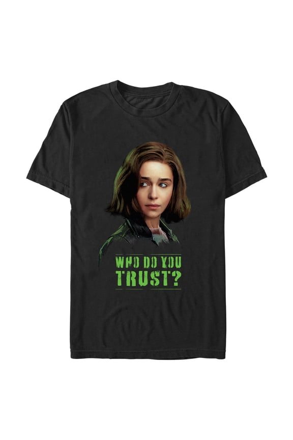 Men's Marvel: Secret Invasion Abigail Brand Who Do You Trust Graphic Tee Black Small