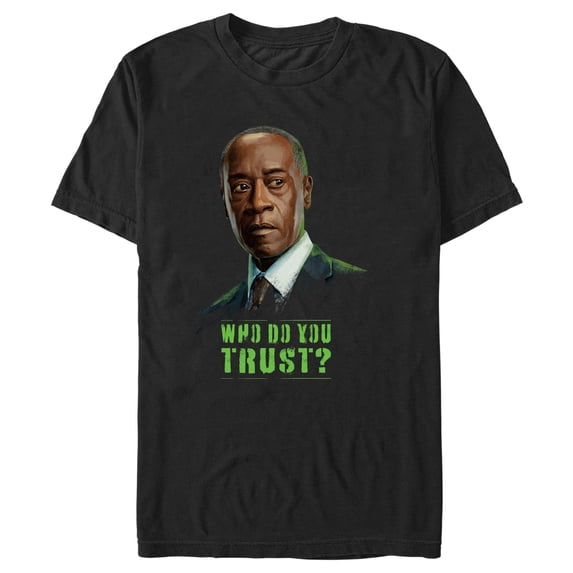 Men's Marvel: Secret Invasion James Rhodes Who Do You Trust Graphic Tee Black Small