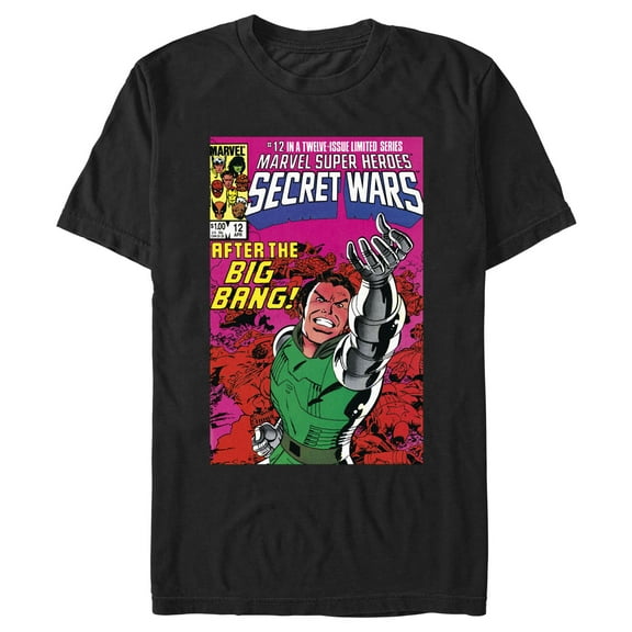 Men's Marvel Secret Wars Doctor Doom Comic Book Cover Graphic T-Shirt