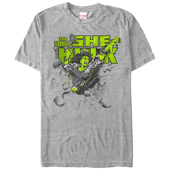 Men's Marvel She-Hulk Breakthrough  Graphic Tee Athletic Heather Large
