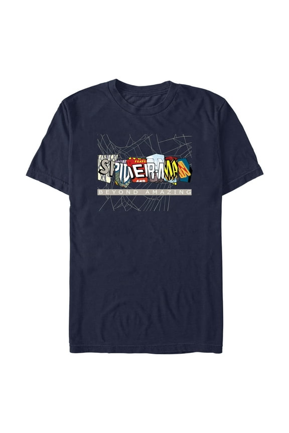 Men's Marvel Spider-Man Beyond Amazing COMIC CLIPPINGS BEYOND T-Shirt