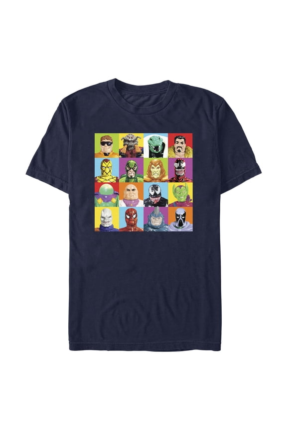 Men's Marvel Spider-Man Beyond Amazing SPIDEY FIGURE SQUARES T-Shirt