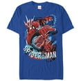 thumbnail image 1 of Men's Marvel Spider-Man Cartoon  Graphic Tee Royal Blue Large, 1 of 4