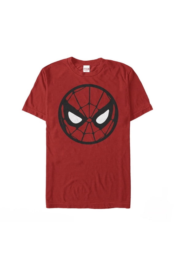 Men's Marvel Spider-Man Circle Mask  Graphic Tee Red X Large