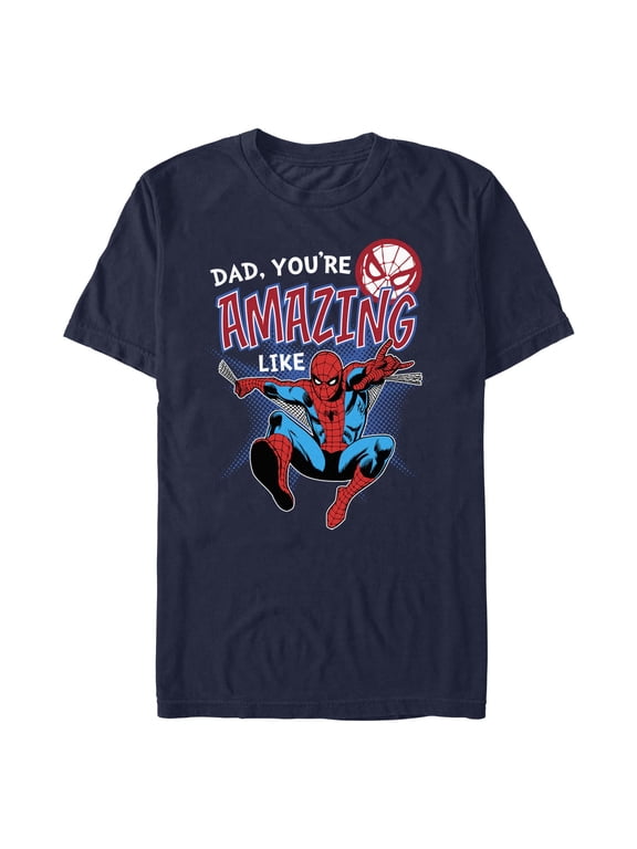 Men's Marvel Spider-Man Dad You're Amazing Graphic T-Shirt