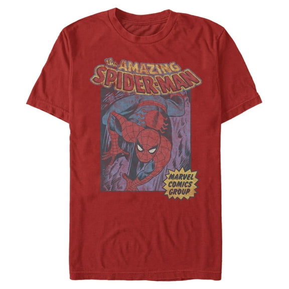 Men's Marvel: Spider-Man Distressed Amazing Spider  Graphic T-Shirt