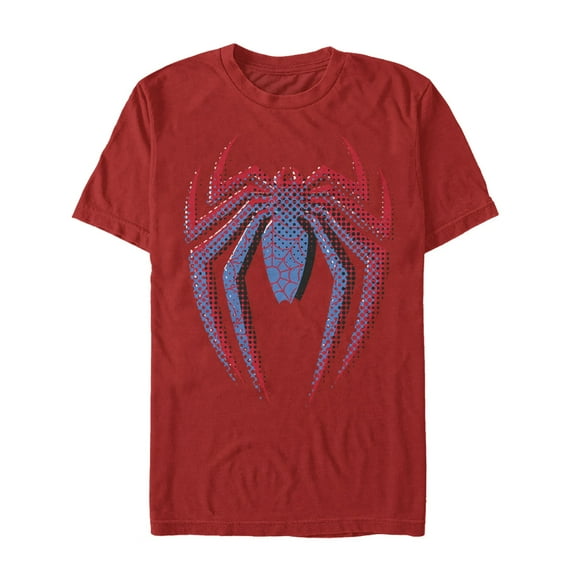 Men's Marvel Spider-Man Dot Logo  Graphic Tee Red X Large