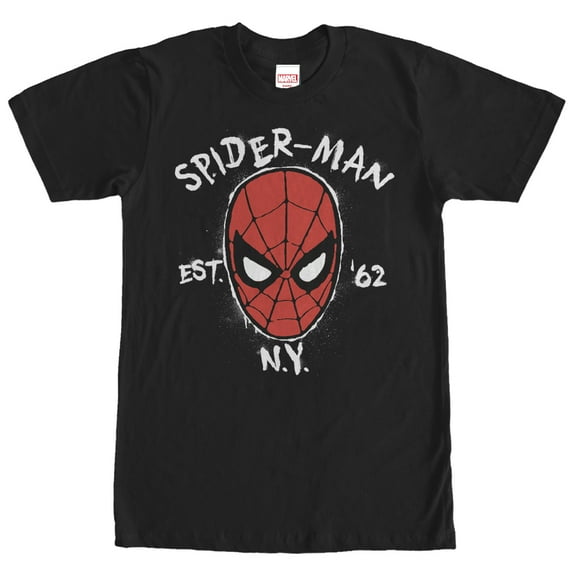 Men's Marvel Spider-Man Est 196New York Graphic Tee Black Small