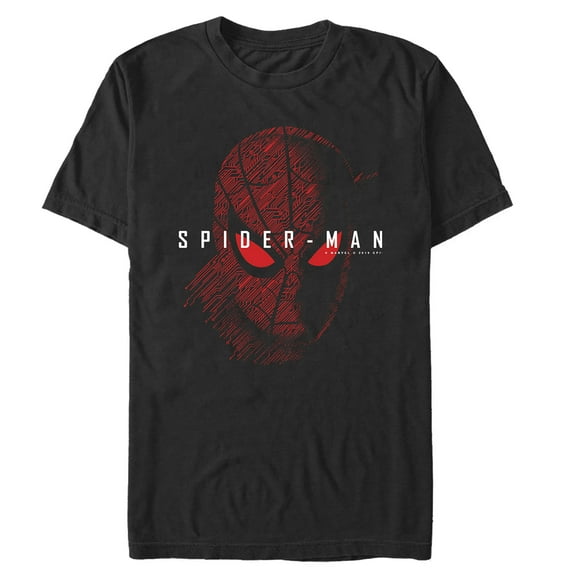 Men's Marvel Spider-Man: Far From Home Glow Graphic Tee Black 2X Large