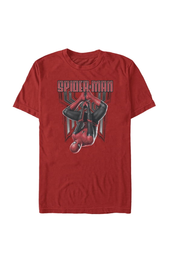 Men's Marvel Spider-Man: Far From Home Hang Graphic Tee Red Medium