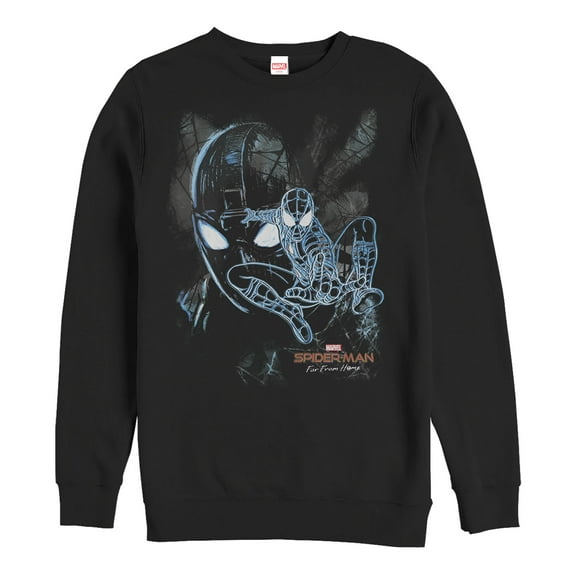 Men's Marvel Spider-Man: Far From Home Shadow Sweatshirt Black X Large