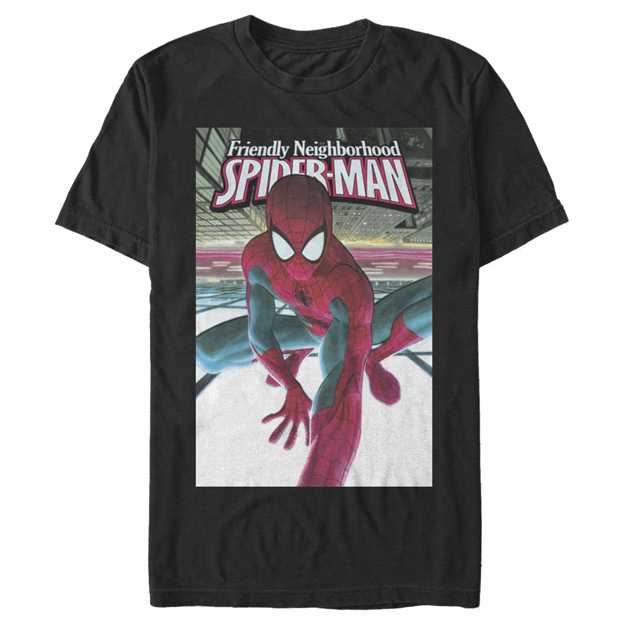 Men's Marvel Spider-Man Friendly Neighborhood  Graphic Tee Black 3X Large - image 1 of 4
