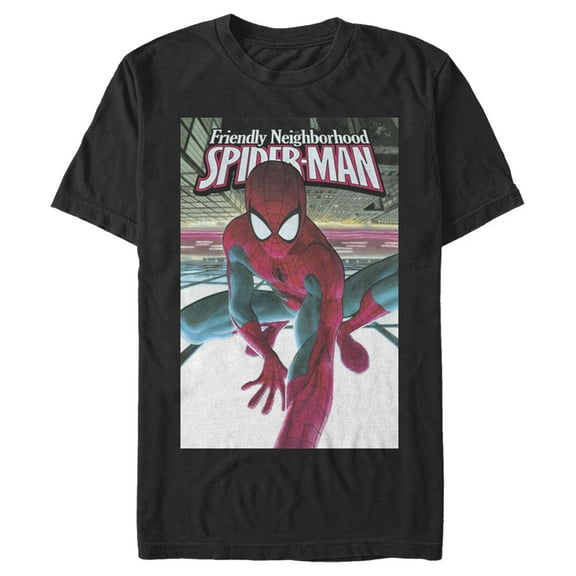 Men's Marvel Spider-Man Friendly Neighborhood  Graphic Tee Black 5X Large