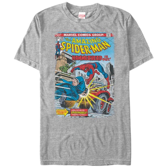 Men's Marvel Spider-Man Hammerhead Graphic Tee Athletic Heather 3X Large