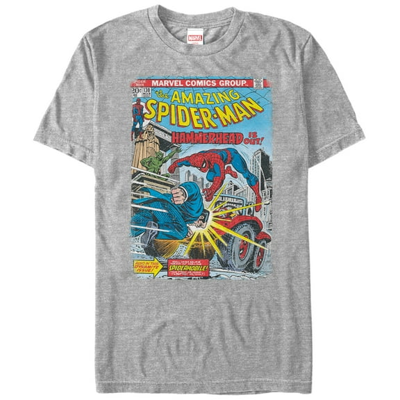 Men's Marvel Spider-Man Hammerhead  Graphic Tee Athletic Heather Medium