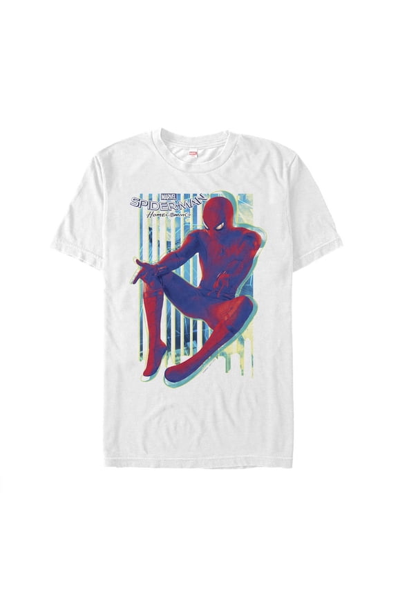 Men's Marvel Spider-Man: Homecoming Artistic Print Graphic Tee White Large