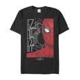 thumbnail image 1 of Men's Marvel Spider-Man: Homecoming Face Graphic Tee Black Medium, 1 of 4