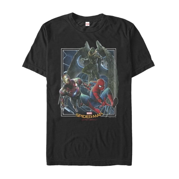 Men's Marvel Spider-Man: Homecoming Group Shot Graphic Tee Black Large