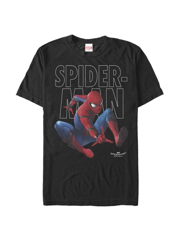 Men's Marvel Spider-Man: Homecoming Jump Graphic Tee Black 5X Large