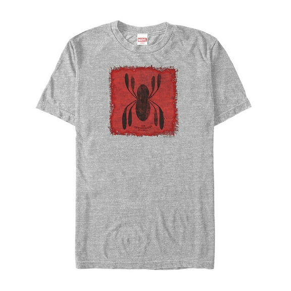 Men's Marvel Spider-Man: Homecoming Logo Patch  Graphic Tee Athletic Heather Small