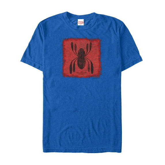 Men's Marvel Spider-Man: Homecoming Logo Patch Graphic Tee Royal Blue Medium