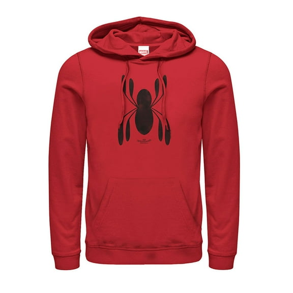 Men's Marvel Spider-Man: Homecoming Logo Pull Over Hoodie Red Small